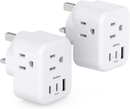 Type G UK Ireland - 2 Pack(2 USB-C)