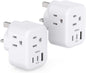 Type G UK Ireland - 2 Pack(2 USB-C)