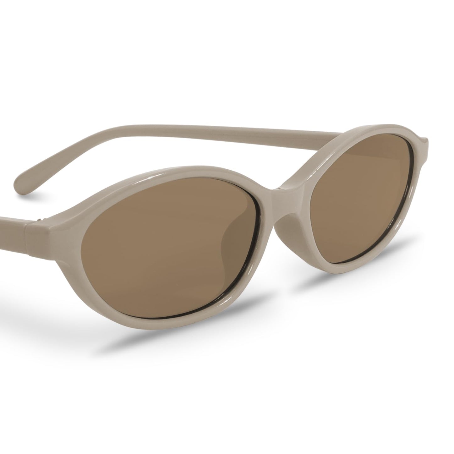 GUVIVI Retro Ovale Sonnenbrille für Damen Chic Cat Eye 90er Jahre Sonnenbrille Leichte Schmale Sonnenbrille Trendiger UV-Schutz Sonnenbrille