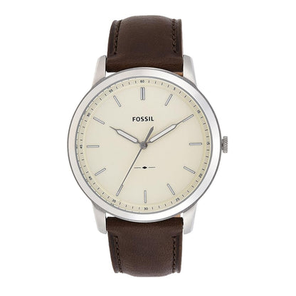 Fossil Men's Minimalist Quartz Stainless Steel Three-Hand Watch for Men