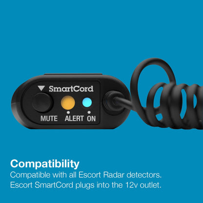 Escort Radar Detector SmartCord Coiled Wire for Redline 360c, MAX 360/c MKII, 3, 4, MAXcam 360c and Additional Models