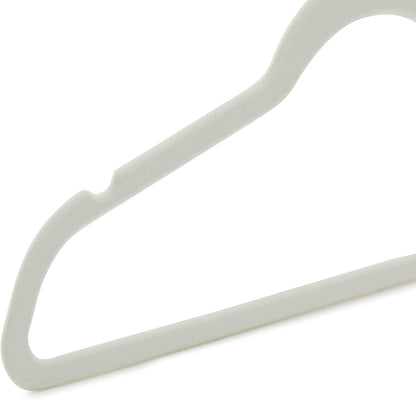 Amazon Basics Samtkleiderbügel für Anzüge – 30er-Pack, Schwarz