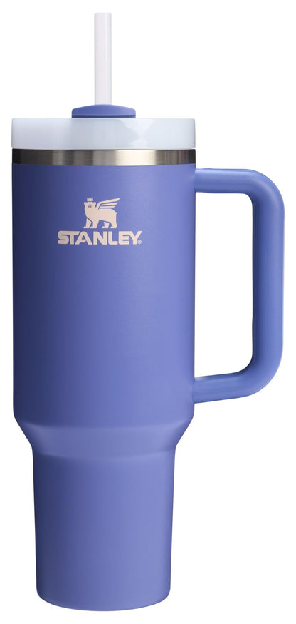 Stanley Quencher H2.0 Tumbler with Handle and Straw 40 oz | Flowstate 3-Position Lid | Cup Holder Compatible for Travel | Insulated Stainless Steel Cup | BPA-Free | Almond Rose