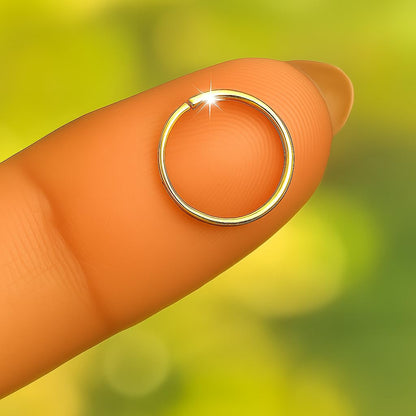 Kleiner Nasenring-Reif 20 G Nasenpiercing-Reif - 14K Gold Filled Nasenpiercing-Reif - Goldschmuck-Nasenring - Nasenringe für Frauen