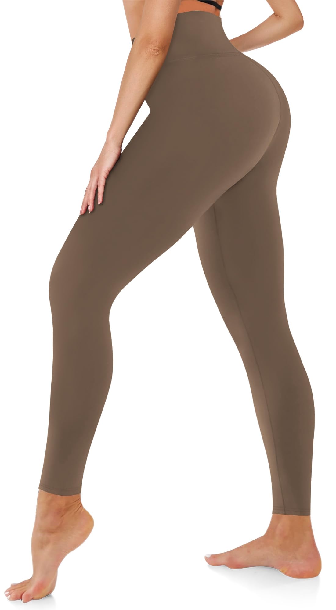 we fleece High Waisted Leggings for Women-Womens Black Workout Leggings Running Tummy Control Compression Pants