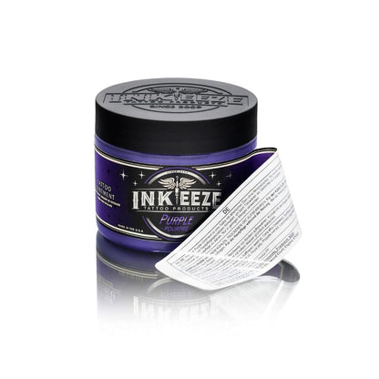 INK-EEZE Purple Tattoo Ointment Bundle 2-Pack, For Artists and Aftercare, Cruelty Free, Petroleum Free, Made in USA, 2-Pack 6oz Jars