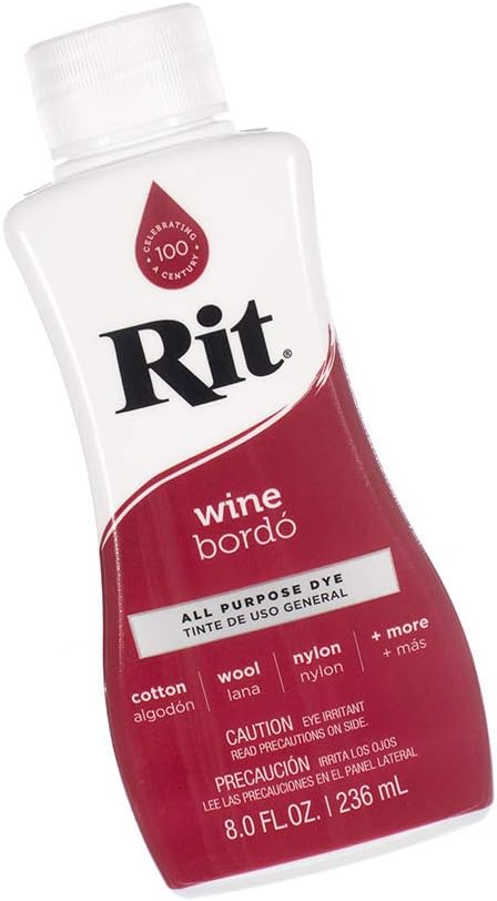 Rit Textilfarbe Flüssig – Große Farbauswahl – 236 ml (Marineblau)