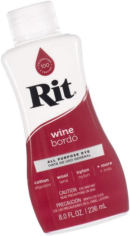 Rit Textilfarbe Flüssig – Große Farbauswahl – 236 ml (Marineblau)