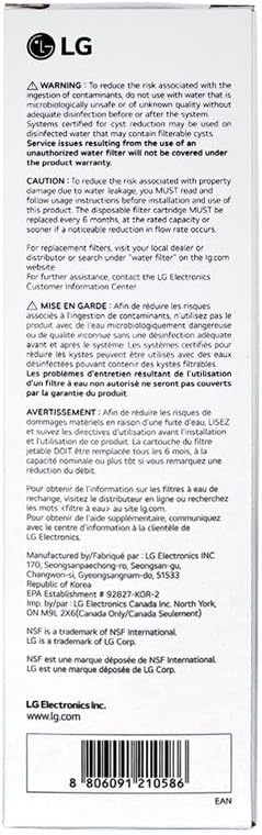 LG LT1000P Water Filter: The Genuine Replacement for Cleaner Drinking Water
