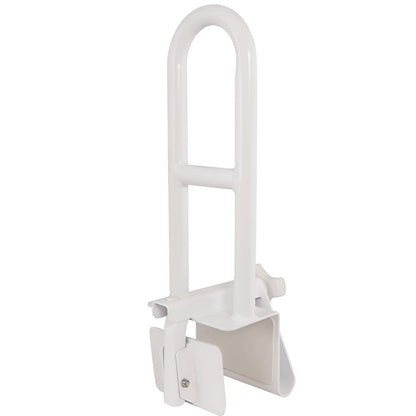 Vaunn Medical Adjustable Height Bathtub Safety Rail, Extra-Height 17"-20" Tall Extension ADA Compliant Shower Grab Bar Handle for Elderly and Disabled, Secure Locking Tub Clamp, 300 lbs