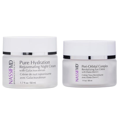 NASSIFMD Peri-Orbital Eye Cream and Pure Hydration Night Cream Bundle