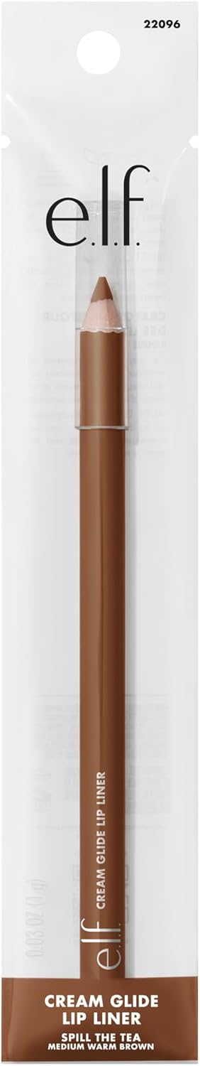 e.l.f. Cream Glide Lipliner, Hochpigmentierter Stift zum Formen & Konturieren der Lippen, Semi-Mattes Finish, Vegan & Tierversuchsfrei, Mauve Aside