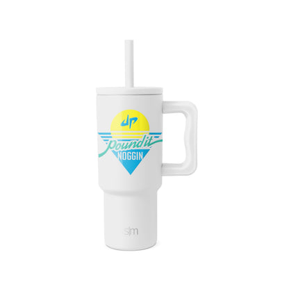 Simple Modern Kids 24 oz Tumbler with Handle and Silicone Straw Lid | Spill Proof and Leak Resistant | Reusable Stainless Steel Bottle | Gift for Kids Boys Girls | Trek Collection | Paradise Bay Mix