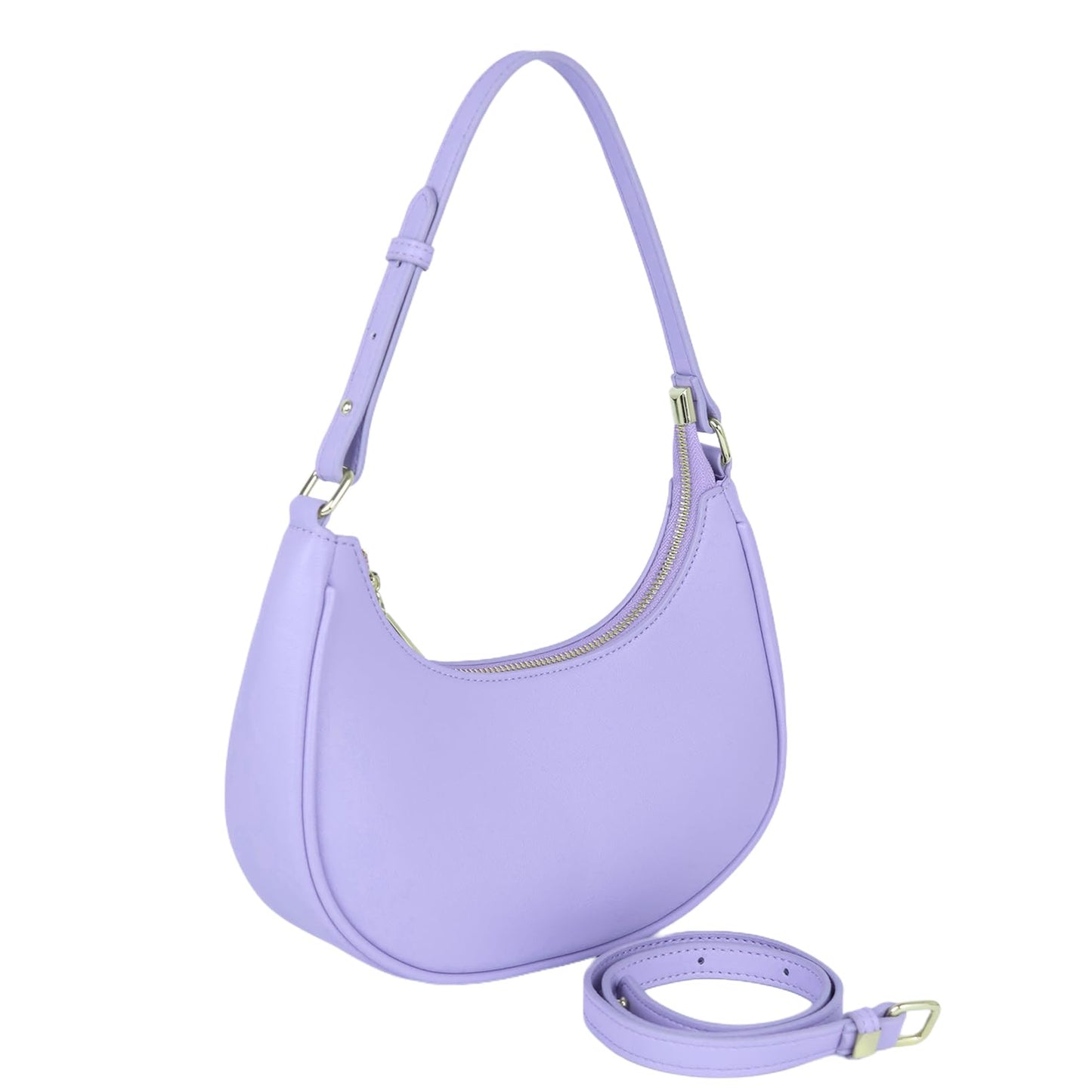Barabum Kleine Umhängetasche für Damen, halbmondförmige Geldbörse, Y2K Trend Clutch Handtaschen