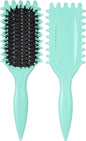 Urbeokr Curl Defining Brush, 2024 Newest Boar Bristle Styling Tool for Curly Hair, Shaping & Defining Curls for Women (Green 1PCS)