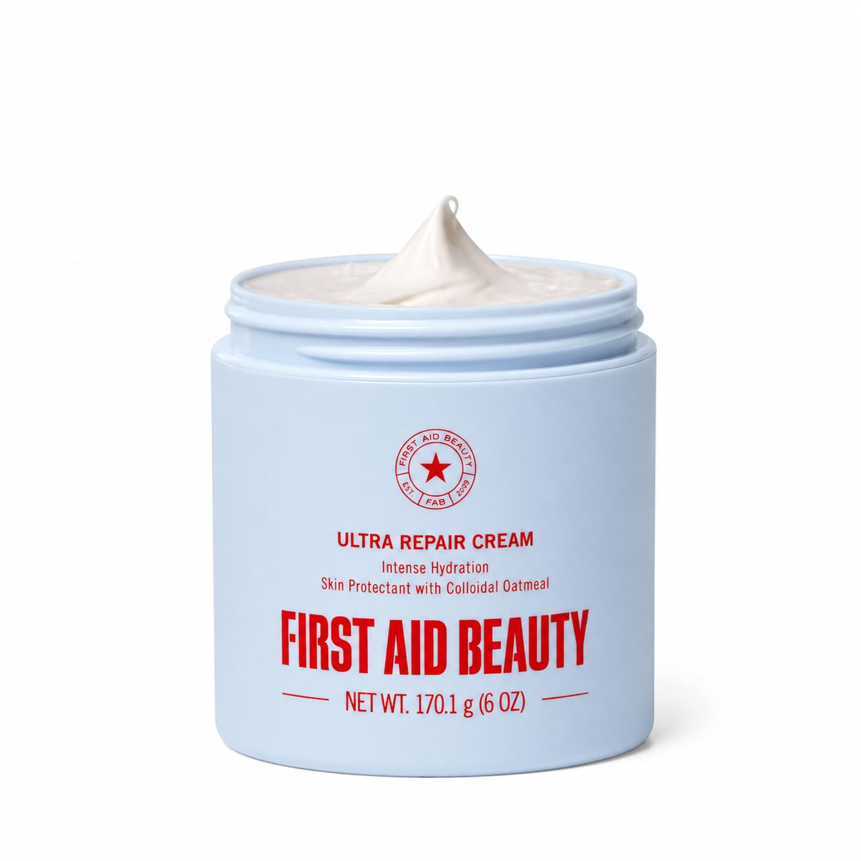 First Aid Beauty Ultra Repair Cream – Eczema Relief & Skin Barrier Repair Moisturizer with Colloidal Oatmeal & Ceramides, for Sensitive Dry Skin, Face & Body, 170.1g