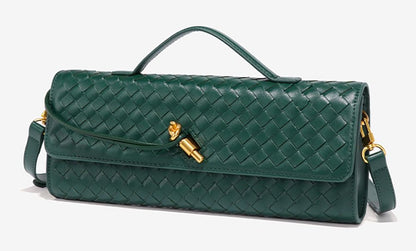 Upbull Modische gewebte Abendclutch Handtaschen Damen Unterarm-Schultertasche Niedliche Umhängetaschen Crossbody-Geldbörse PU-Leder-Portemonnaie