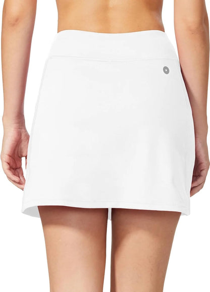 baleaf Damen Tennis Golf Röcke Skorts mit Shorts Laufsport Stretch Athletic mit Innentaschen