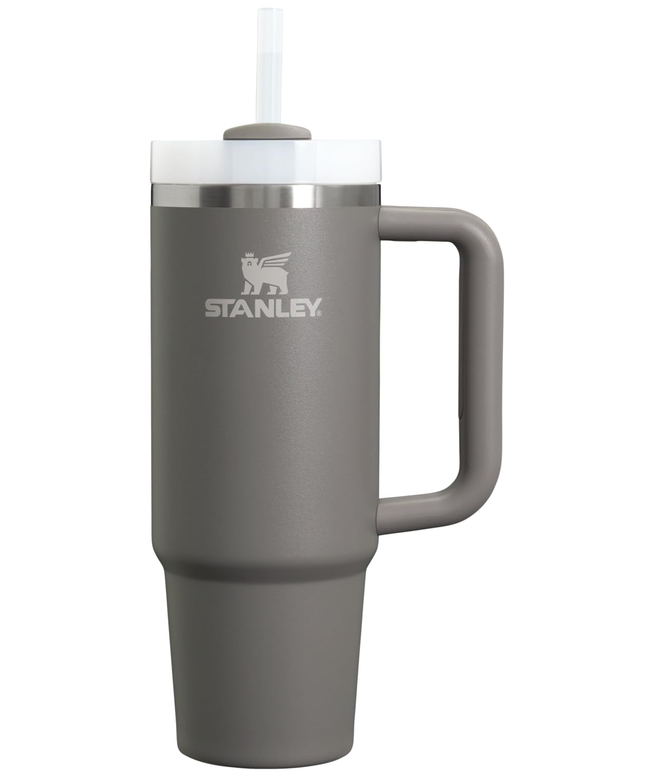 Stanley Quencher H2.0 Tumbler with Handle and Straw 40 oz | Flowstate 3-Position Lid | Cup Holder Compatible for Travel | Insulated Stainless Steel Cup | BPA-Free | Almond Rose