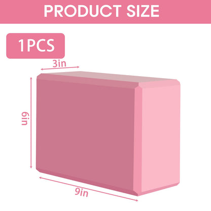 MBKHFLL (Lila-2er-Pack) Yoga-Block – Stützender latexfreier EVA-Schaumstoff – Weiche, rutschfeste Oberfläche mit abgeschrägten Kanten für Yoga, Pilates, Meditation – Yoga-Zubehör für Stabilität, Gleichgewicht, Vertiefung von Dehnungen