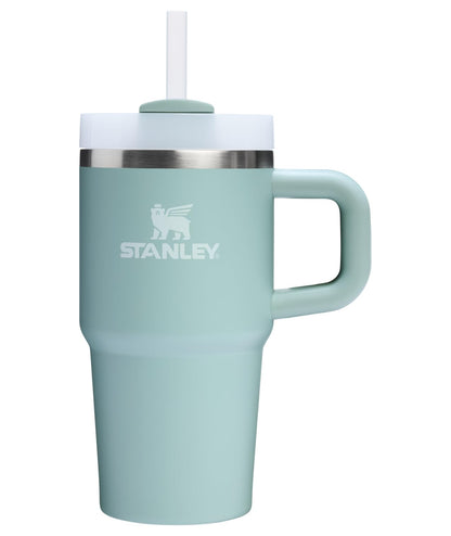 Stanley Quencher H2.0 Tumbler with Handle and Straw 40 oz | Flowstate 3-Position Lid | Cup Holder Compatible for Travel | Insulated Stainless Steel Cup | BPA-Free | Almond Rose