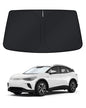 KUST Windshield Sun Shade for 2017-2026 Tesla Model Y/Model 3 Sunshade Accessories (Fit 2025-2026 Model Y Juniper / 2024 Model 3 Highland) Upgraded Foldable Sunshade, Blocks UV Rays Keep Car Cool