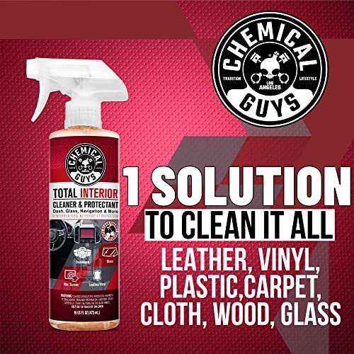Chemical Guys Total Interior Reiniger & Protector, sicher für Autos, LKWs, SUVs, Motorräder, Wohnmobile & mehr, 473 ml (2er-Pack), Frischer Duft