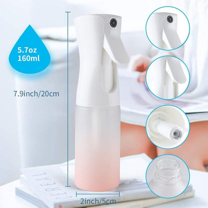 TANSHINE Kontinuierliche Haar Pflanze Mister Sprühflasche Fein Leer Klein Nebelsprühflaschen Nebelsprüher Wasser Alkohol Reinigungs Sprühnebel Flasche für Lockenhaar Styling Produkte,Pflanzen, 200ml,Klar