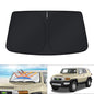 KUST Windshield Sun Shade for 2017-2026 Tesla Model Y/Model 3 Sunshade Accessories (Fit 2025-2026 Model Y Juniper / 2024 Model 3 Highland) Upgraded Foldable Sunshade, Blocks UV Rays Keep Car Cool