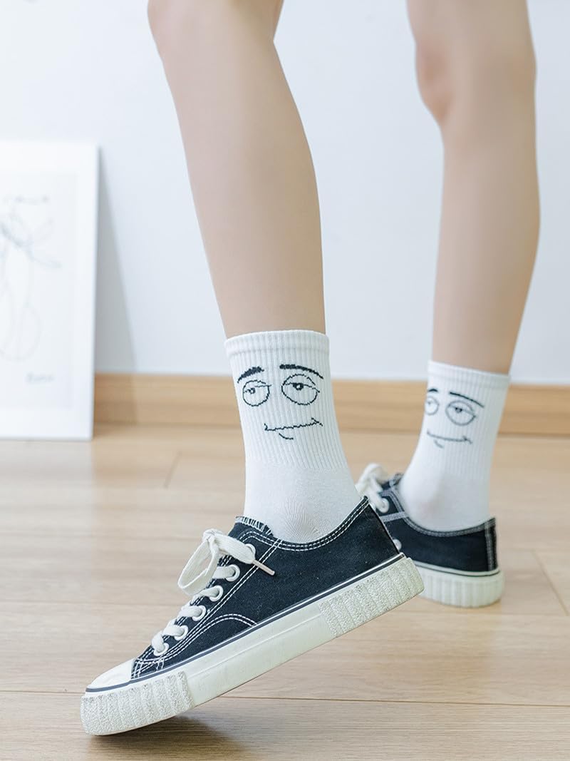 Lustige Crew Socken Bunte Neuheit Niedliche Casual Crew Socken Geschenkpackungen für Damen Herren