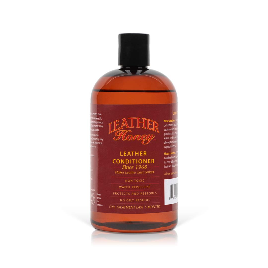 Leather Honey Leather Conditioner, Since 1968. for All Leather Items Including Auto, Furniture, Shoes, Purses and Tack. Non-Toxic and Made in the USA / 8 Fl Oz (Pack of 1)