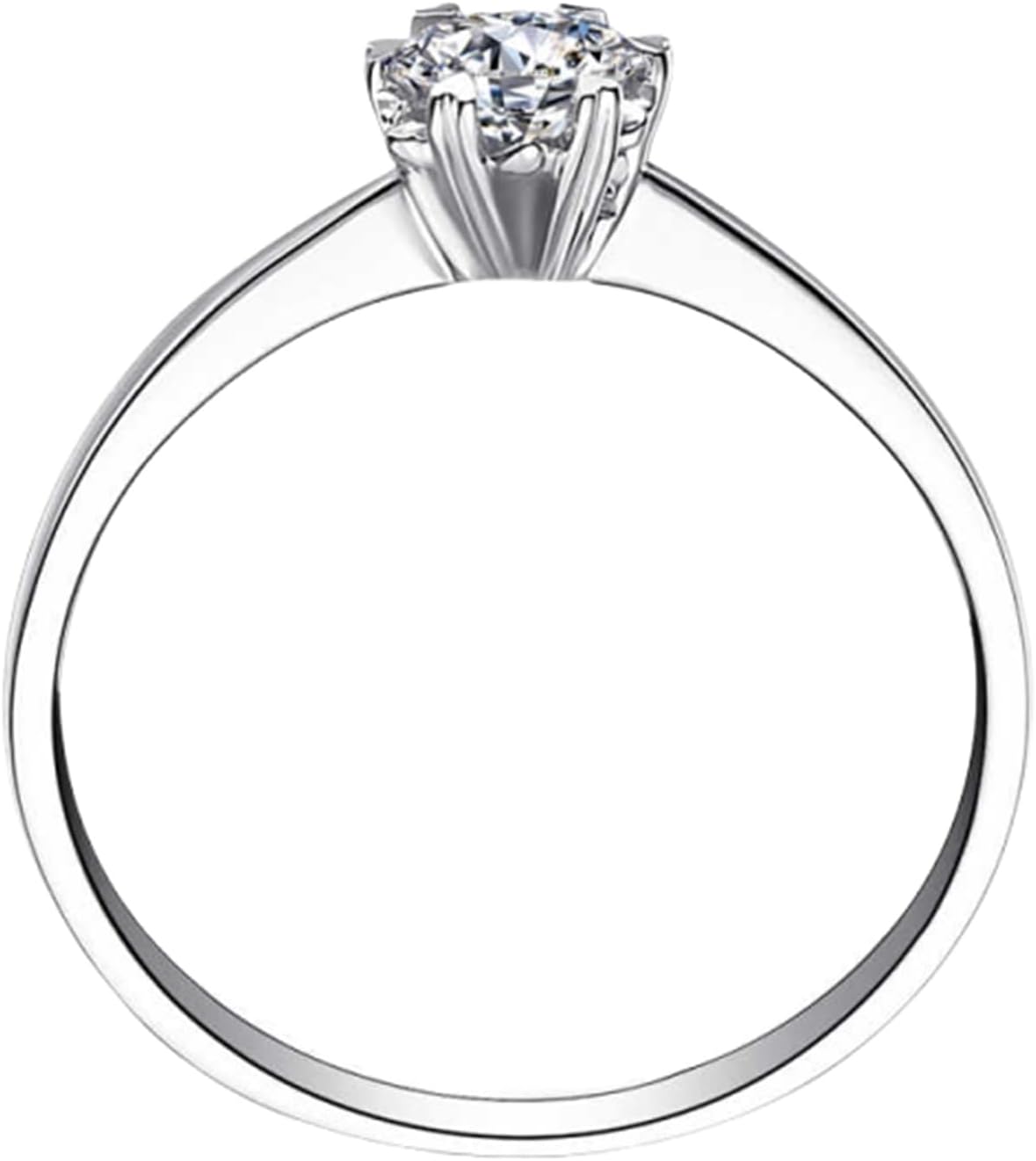 Aienid Size 8 Rings for Women 14K Rose Gold Ring Guard with 0.2CT Diamond Solid Not Plated Popular for Sister Mothers Day Jewelry
