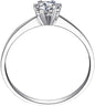 Aienid Size 8 Rings for Women 14K Rose Gold Ring Guard with 0.2CT Diamond Solid Not Plated Popular for Sister Mothers Day Jewelry