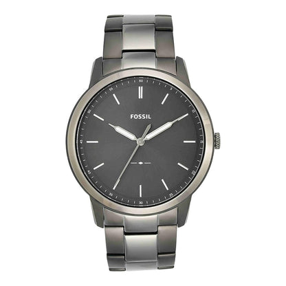 Fossil Men's Minimalist Quartz Stainless Steel Three-Hand Watch for Men
