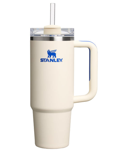 Stanley Quencher H2.0 Tumbler with Handle and Straw 40 oz | Flowstate 3-Position Lid | Cup Holder Compatible for Travel | Insulated Stainless Steel Cup | BPA-Free | Almond Rose