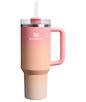 Stanley Quencher H2.0 Tumbler with Handle and Straw 40 oz | Flowstate 3-Position Lid | Cup Holder Compatible for Travel | Insulated Stainless Steel Cup | BPA-Free | Almond Rose