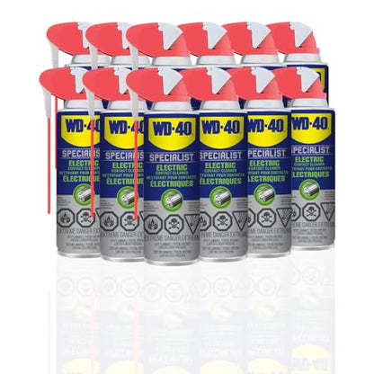 WD-40 Specialist Kontaktspray mit Smart Straw, entfernt Öl, Schmutz, Flussmittelrückstände und Kondenswasser von Elektronik, schnell trocknende Formel in Industriestärke, 155 g, Einzeldose