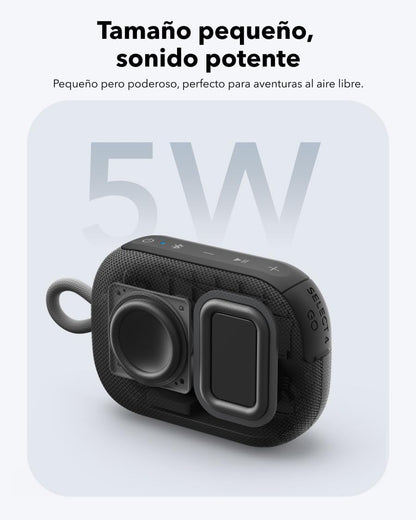 soundcore Select 4 Go Ultra Portable Bluetooth Speaker by Anker, 20H Playtime, IP67 Waterproof and Dustproof, Floatable, Customisable Pro EQ, Wireless Stereo Pairing, Ideal for Home, Outdoors