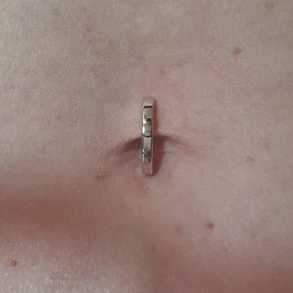 MODRSA Bauchnabelringe Chirurgenstahl Bauchnabelpiercing für Frauen Bauchnabelschmuck Silber Bauchnabelring Diamant