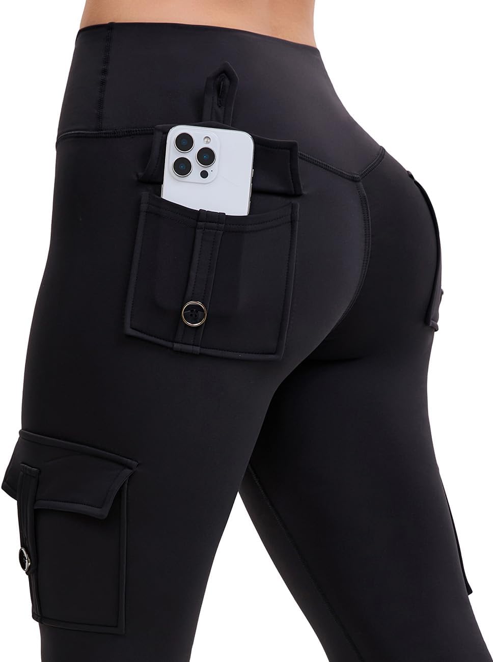 AEEZO Women's Fleece Lined Cargo Leggings Review: Warmth and Style