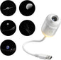 2-in-1 Galaxy Projector Night Light, USB Star Projector with Adjustable Brightness, Mini Galaxy Light Projector for Bedroom Ceiling Wall Room Decor (24 Projection Films)
