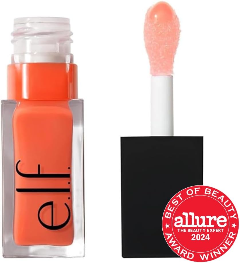 e.l.f. Glow Reviver Lip Oil, Pflegendes getöntes Lippenöl für ein hochglänzendes Finish, angereichert mit Jojobaöl, vegan & tierversuchsfrei, Rose Envy