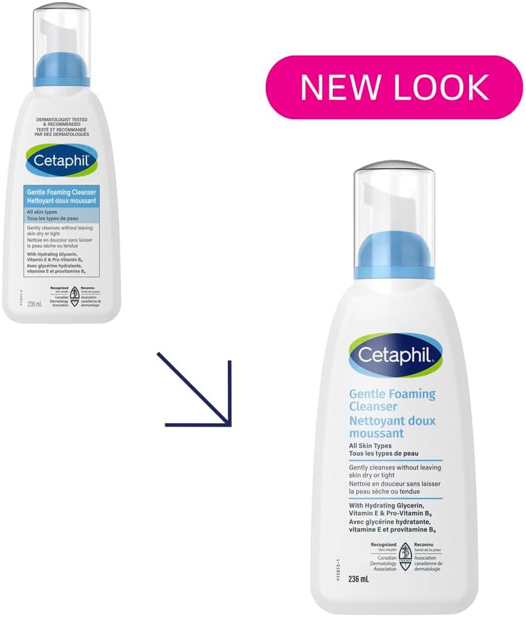 Cetaphil Milde Hautreinigung (473 ml) – Feuchtigkeitsspendende Gesichts- und Körperreinigung – Ideal für empfindliche, trockene Haut – Nicht reizend, parfümfrei und von Dermatologen empfohlen