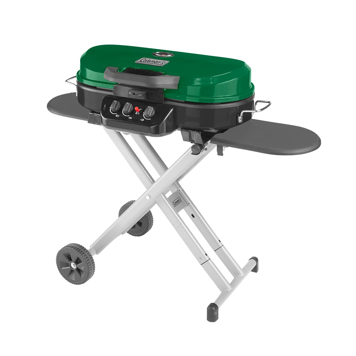 Coleman RoadTrip 285 Portable Stand-Up Propane Grill with 3 Adjustable Burners & Instastart Ignition, 20,000 BTUs of Power for Outdoor Cooking, Camping, Tailgating, Grilling, BBQs, & More