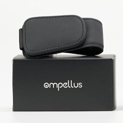 Ompellus Magnetischer Sonnenbrillenhalter aus Leder, Brillenhalter-Clip für die Auto-Sonnenblende, geeignet für verschiedene Brillengrößen (Schwarz, 1 Stück)