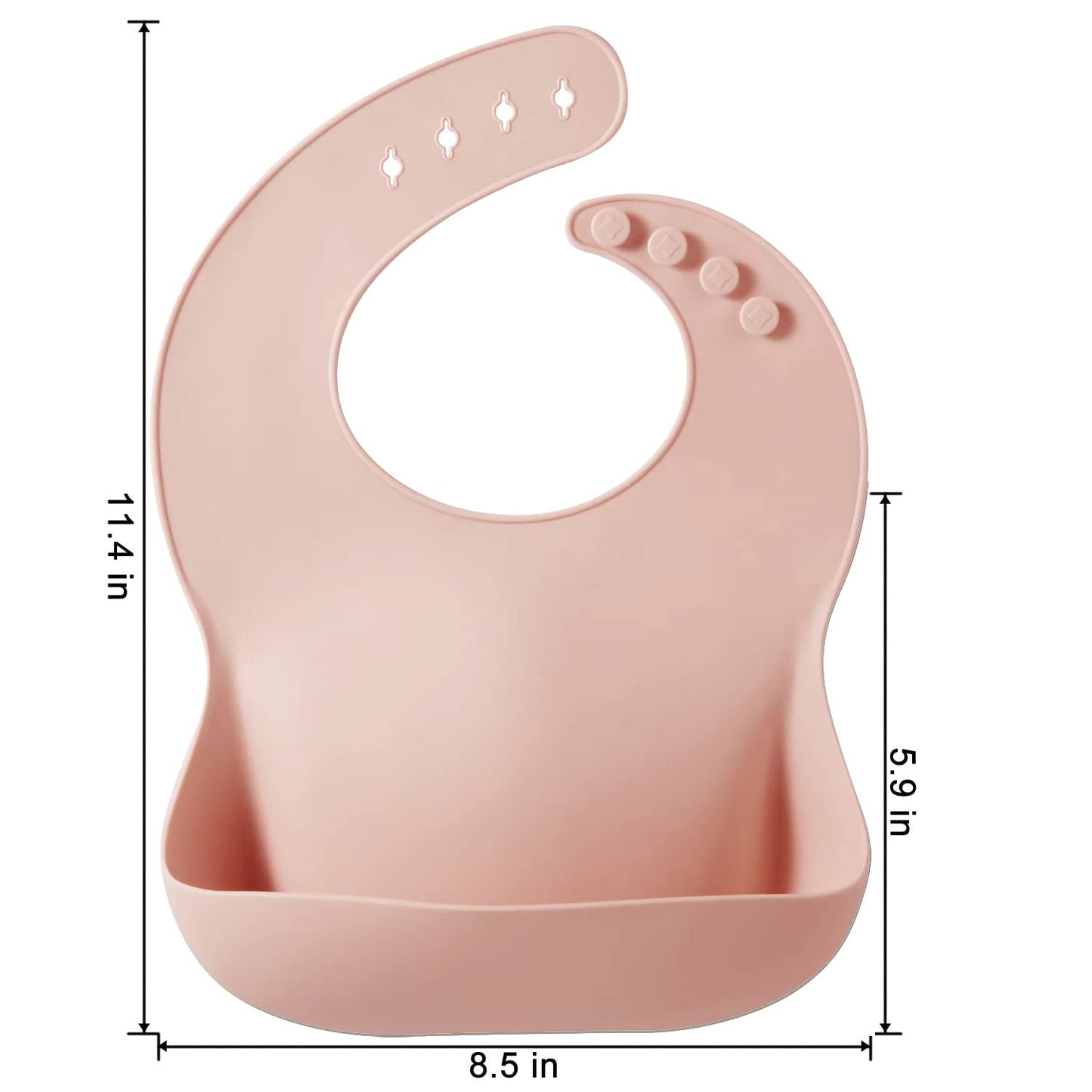 PandaEar 3er-Set Silikon-Lätzchen für Babys, wasserdicht, weich, Unisex, 10-72 Monate (Braun/Blau/Grün)
