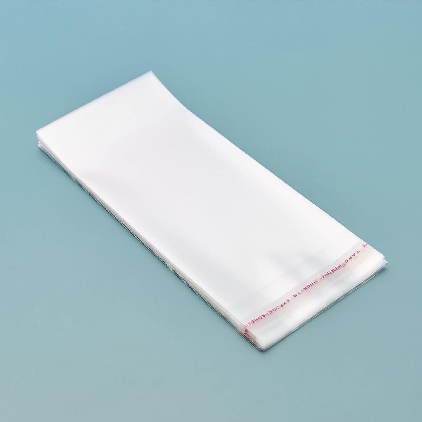Selbstklebende Zellophanbeutel, 5x7 Zoll Keksbeutel, durchsichtige, wiederverschließbare Zellophanbeutel selbstklebend zum Verpacken von Geschenken, Produkten, 100 Stück