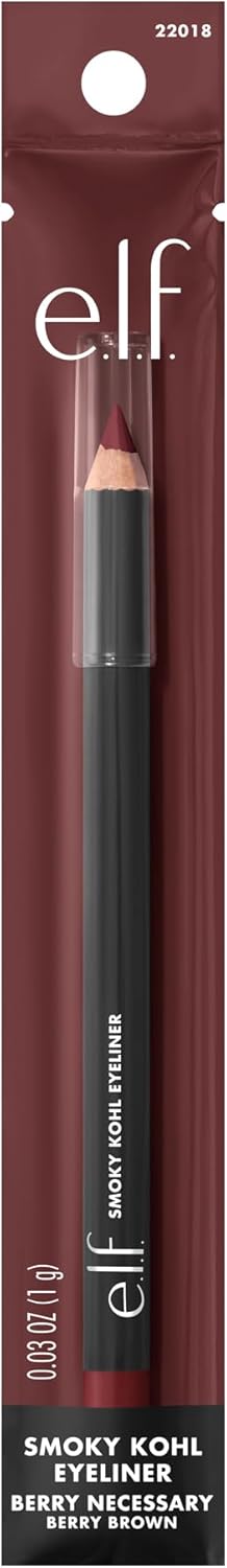 e.l.f. Smoky Kohl Eyeliner, Augenstift für langanhaltende, ausdrucksstarke, hochpigmentierte Make-up-Looks, vegan & tierversuchsfrei, Black Velvet