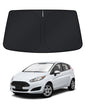 KUST Windshield Sun Shade for 2017-2026 Tesla Model Y/Model 3 Sunshade Accessories (Fit 2025-2026 Model Y Juniper / 2024 Model 3 Highland) Upgraded Foldable Sunshade, Blocks UV Rays Keep Car Cool