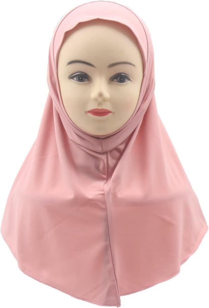 Mädchen Hijab Muslim Kinder Kopftuch Uni für 6-11 Jahre Fertig zum Tragen